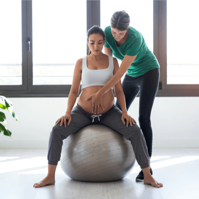 باقة الأمومة: العلاج الطبيعي قبل الولادة (45 دقيقة × 5 جلسات) - Healthcare service image