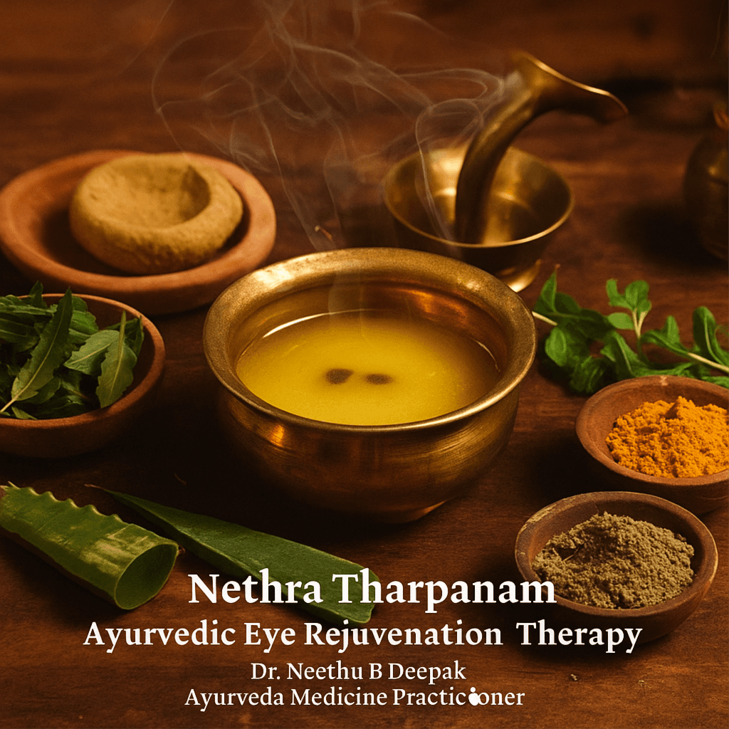 Dr. Neethu B Deepak
Nethra Tharpanam – Rejuvenate Your Eyes - Professional healthcare practitioner