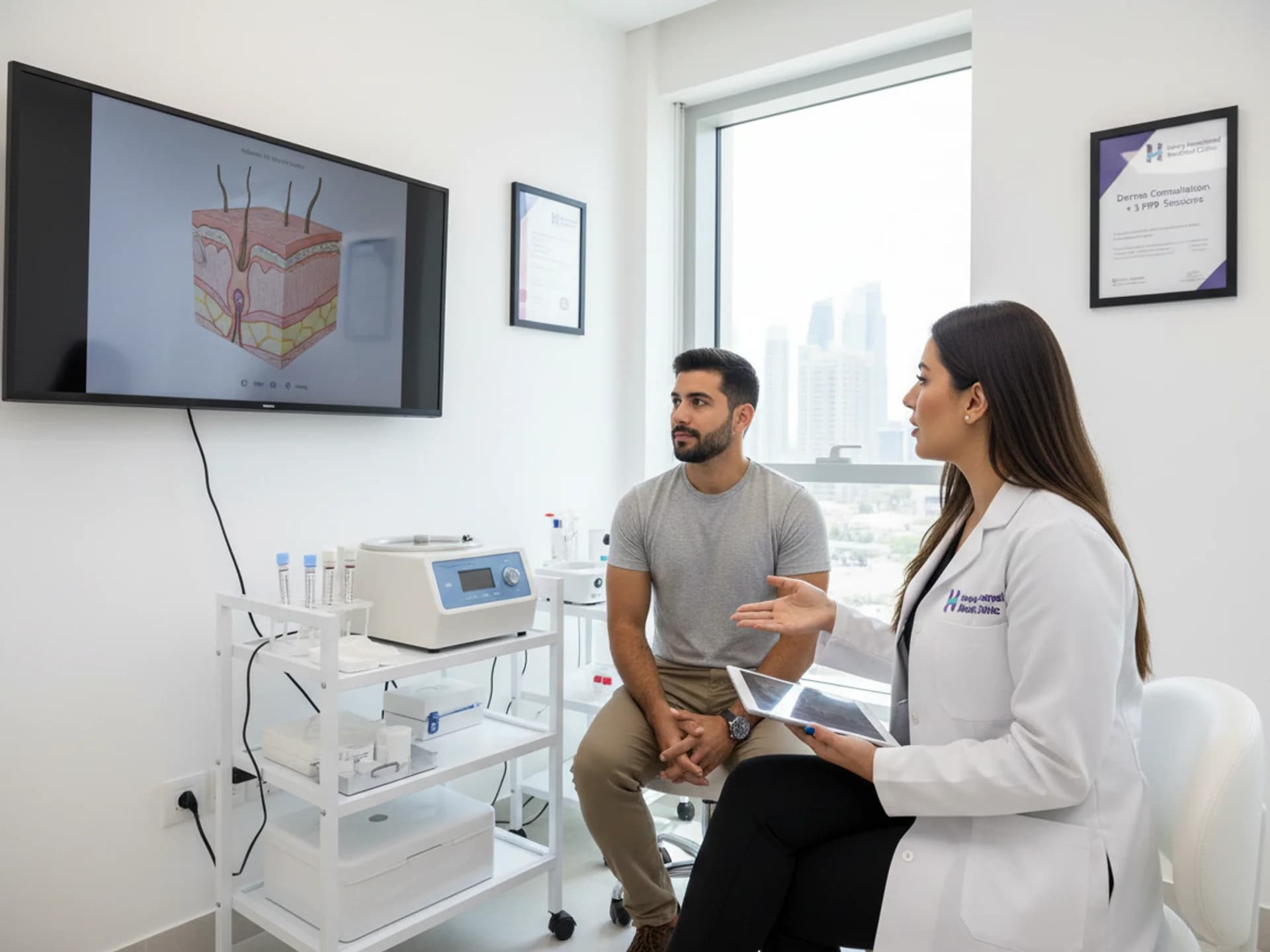 Derma consultation + 3 PRP Sessions - Healthcare service image