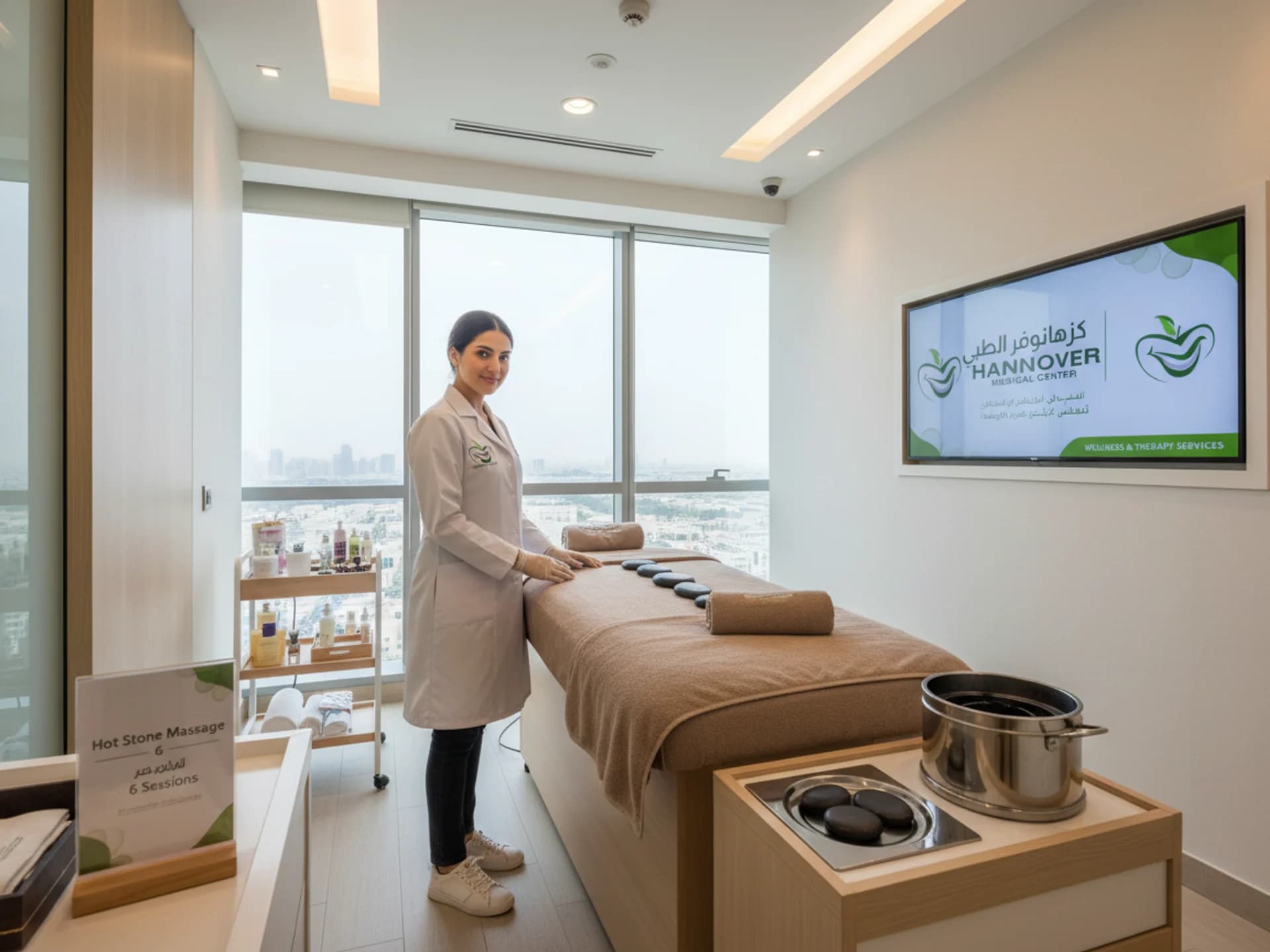 مساج بالحجارة الساخنة 6 جلسات - Healthcare service image