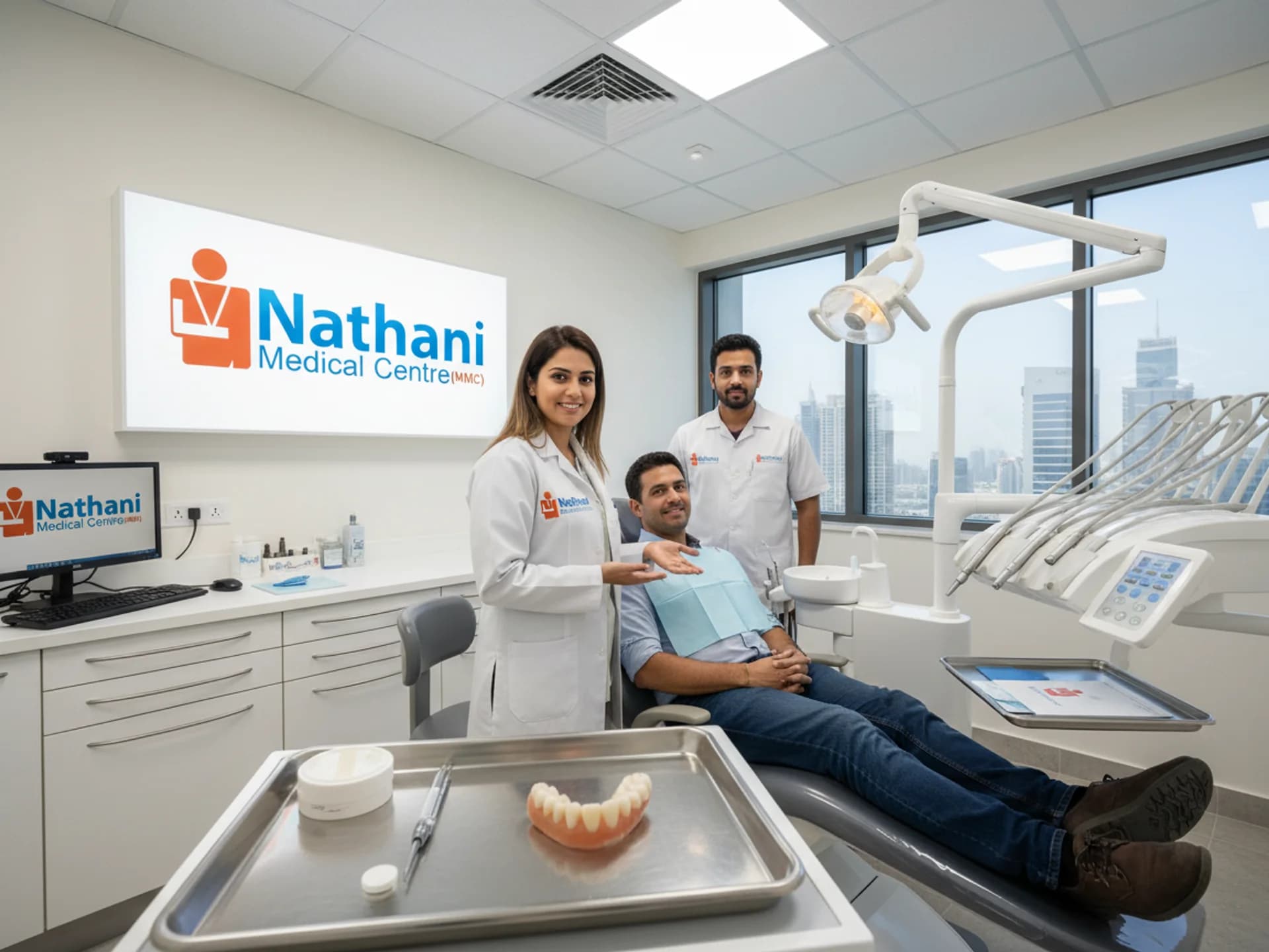 طقم أسنان جزئي متحرك - (أكريليك - سن واحد) (كل إضافة +100) - Healthcare service image