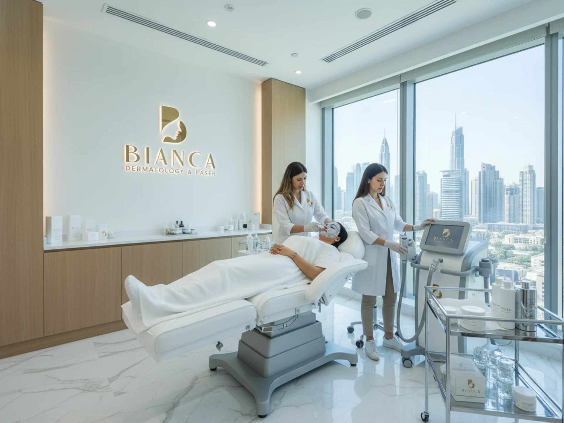 العناية بالوجه بالماس - Healthcare service image