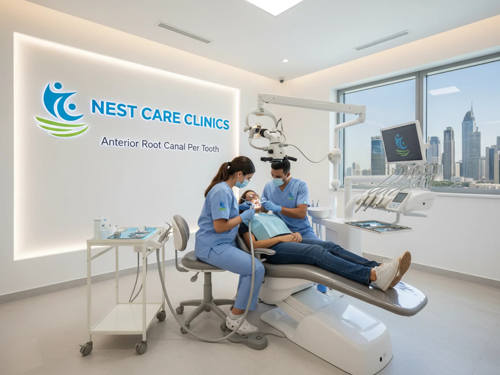 علاج قناة الجذر الأمامية لكل سن - Healthcare service image