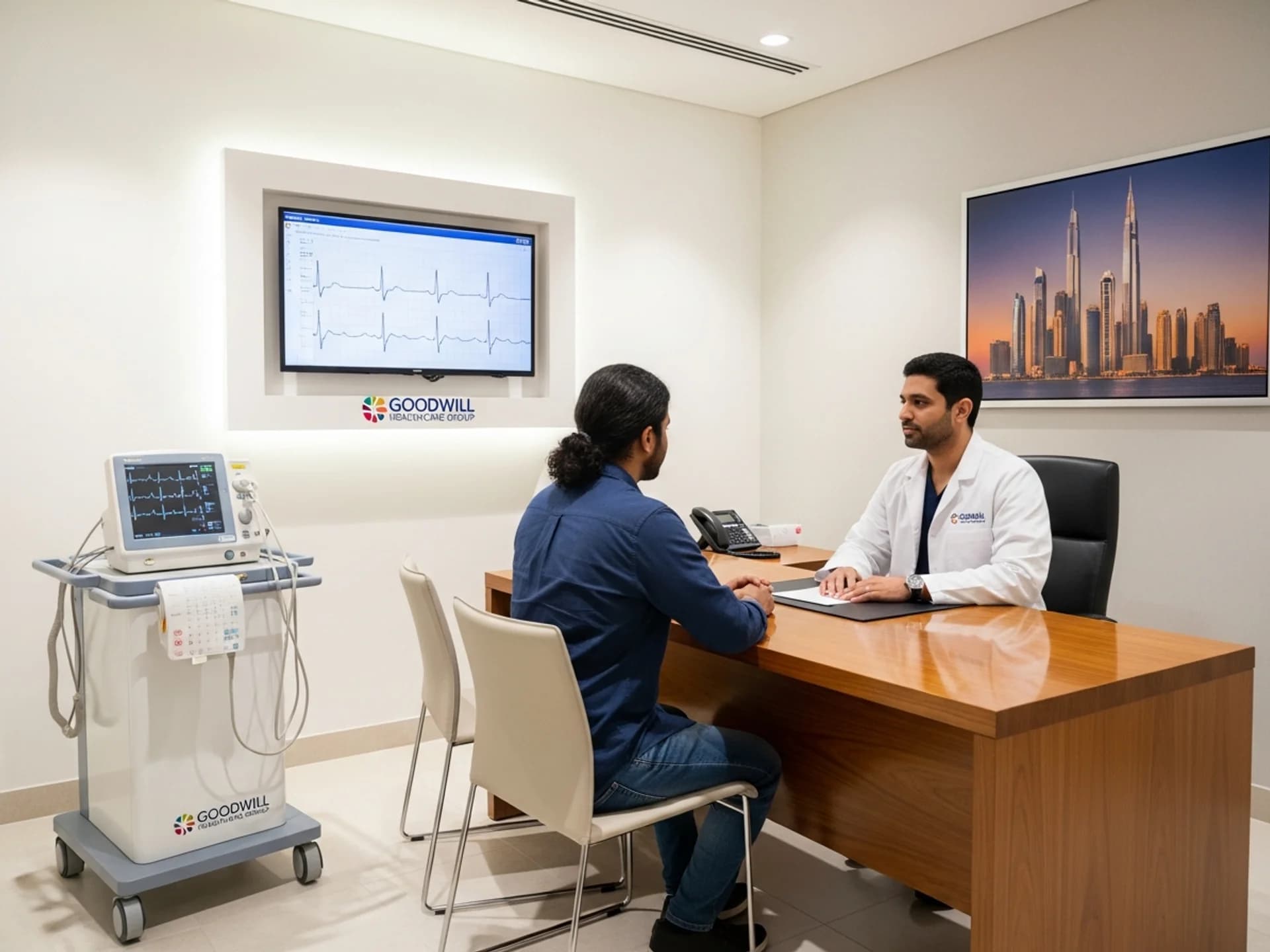 Dr. Benatt George
Consultation and Electrocardiogram - Professional healthcare practitioner