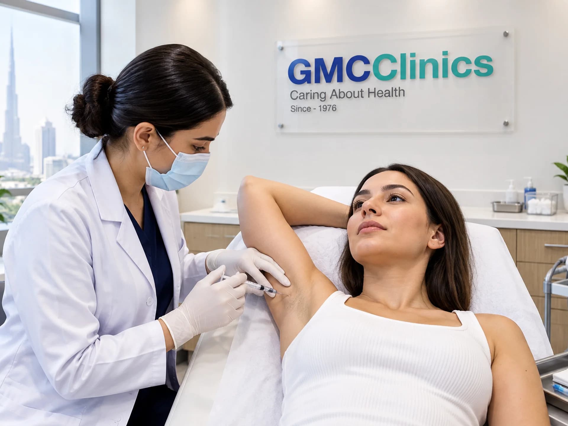 حقن البوتوكس لعلاج فرط التعرق - Healthcare service image