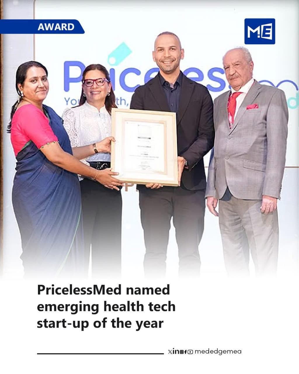 PricelessMed has been named “Emerging Health Tech Start-Up of the Year” at the ET Healthcare Awards 2025