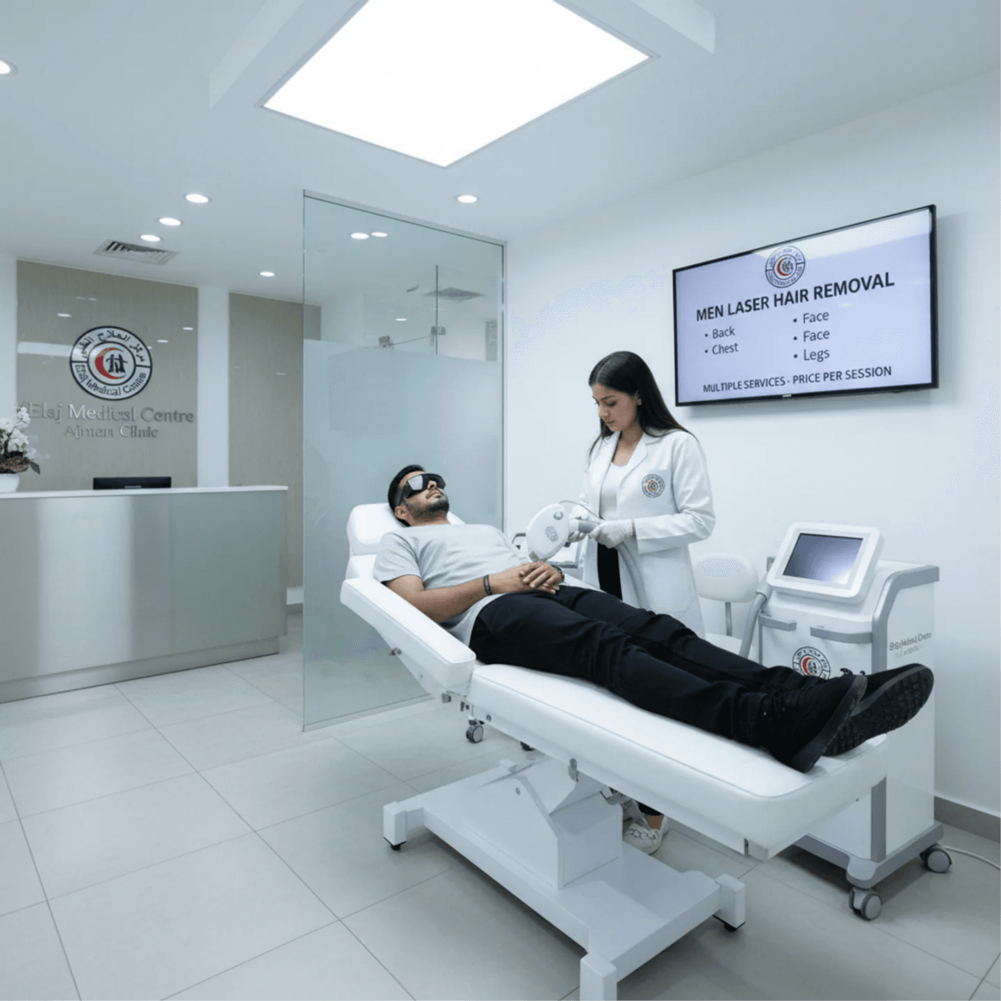  
Men Laser Hair Removal [Multiple Services - Price Per Session] - Healthcare service image