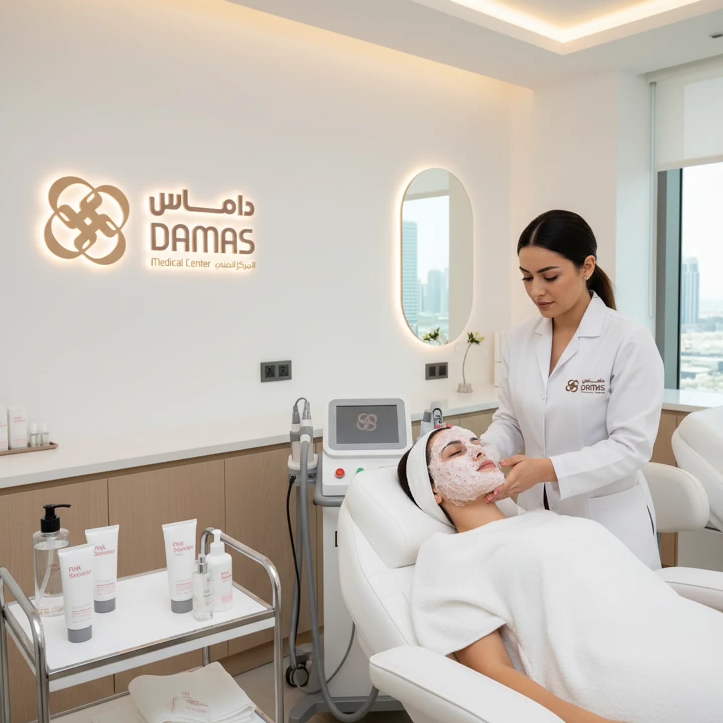  
علاج الوجه بالفقاعات (صندوق السيارة + مطلق النار الوردي) - Healthcare service image