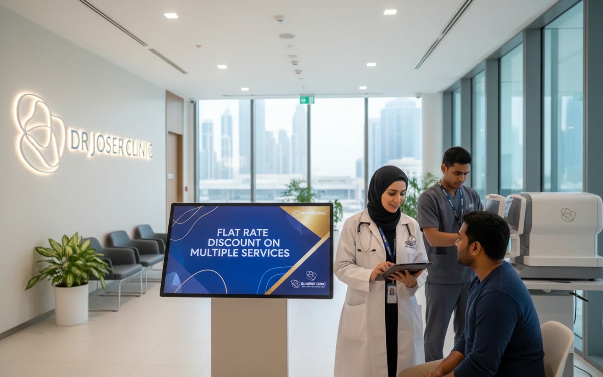  
خصم ثابت على الخدمات المتعددة - Healthcare service image