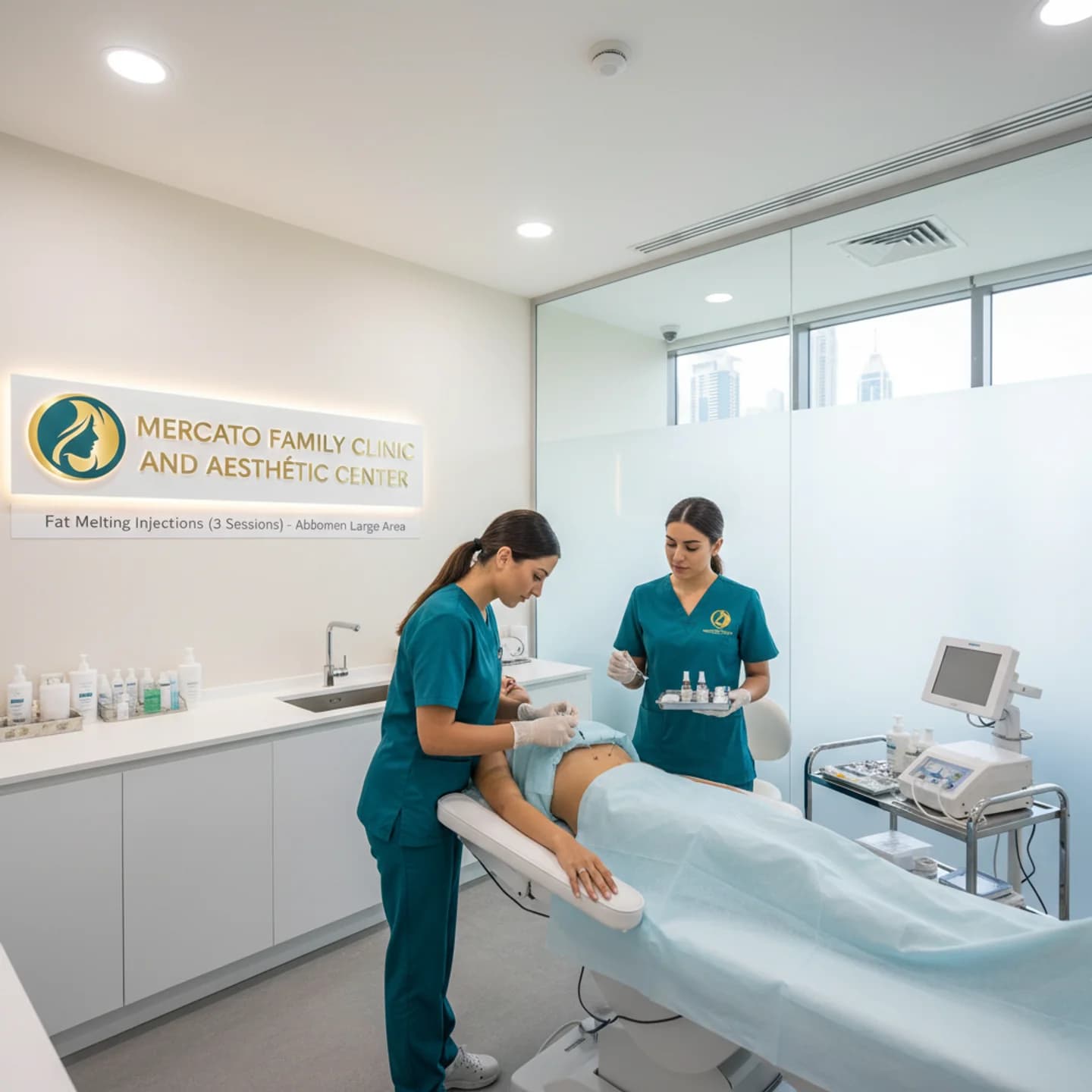  
Fat Melting Injections (3 sessions) Abdomen Large Area - Healthcare service image