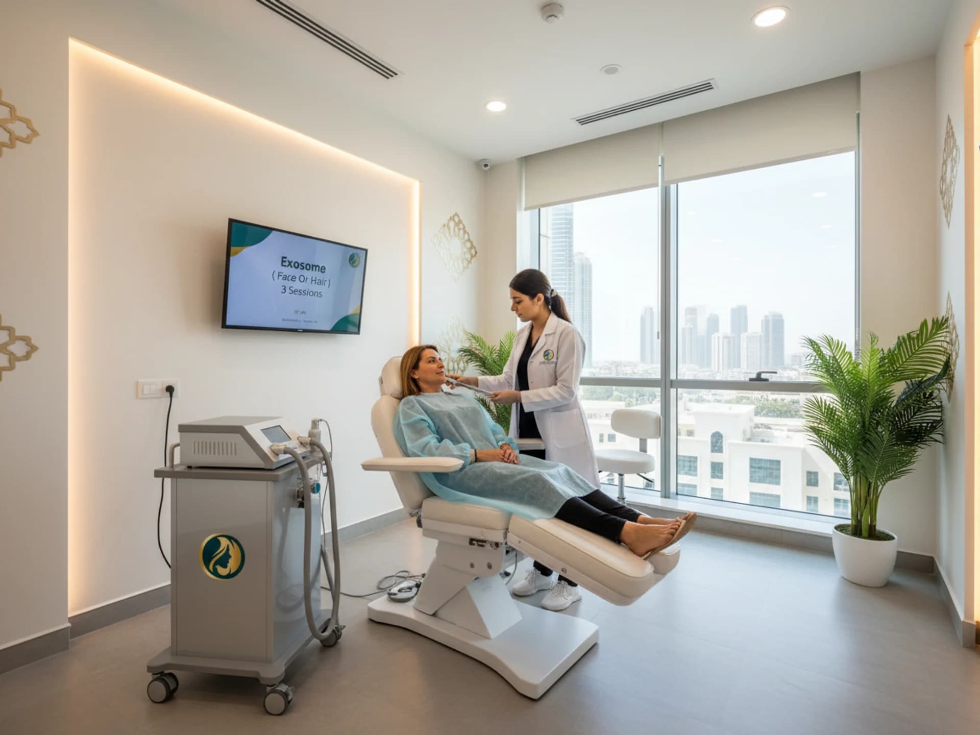  
جلسة إكسوسوم (للوجه أو الشعر) لمكافحة علامات تقدم السن - 3 جلسات - Healthcare service image