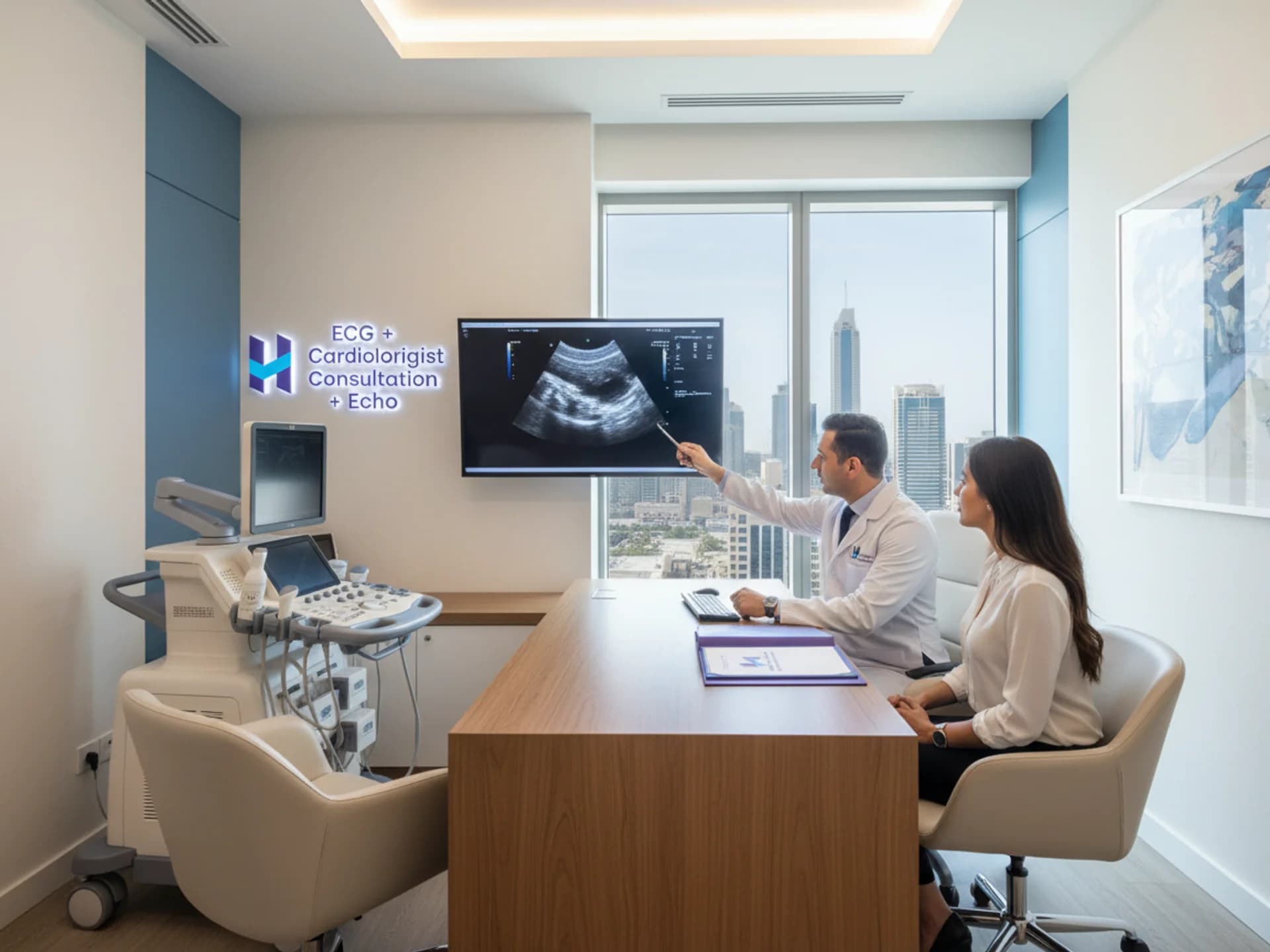  
تخطيط القلب + استشارة طبيب القلب + صدى القلب - Healthcare service image