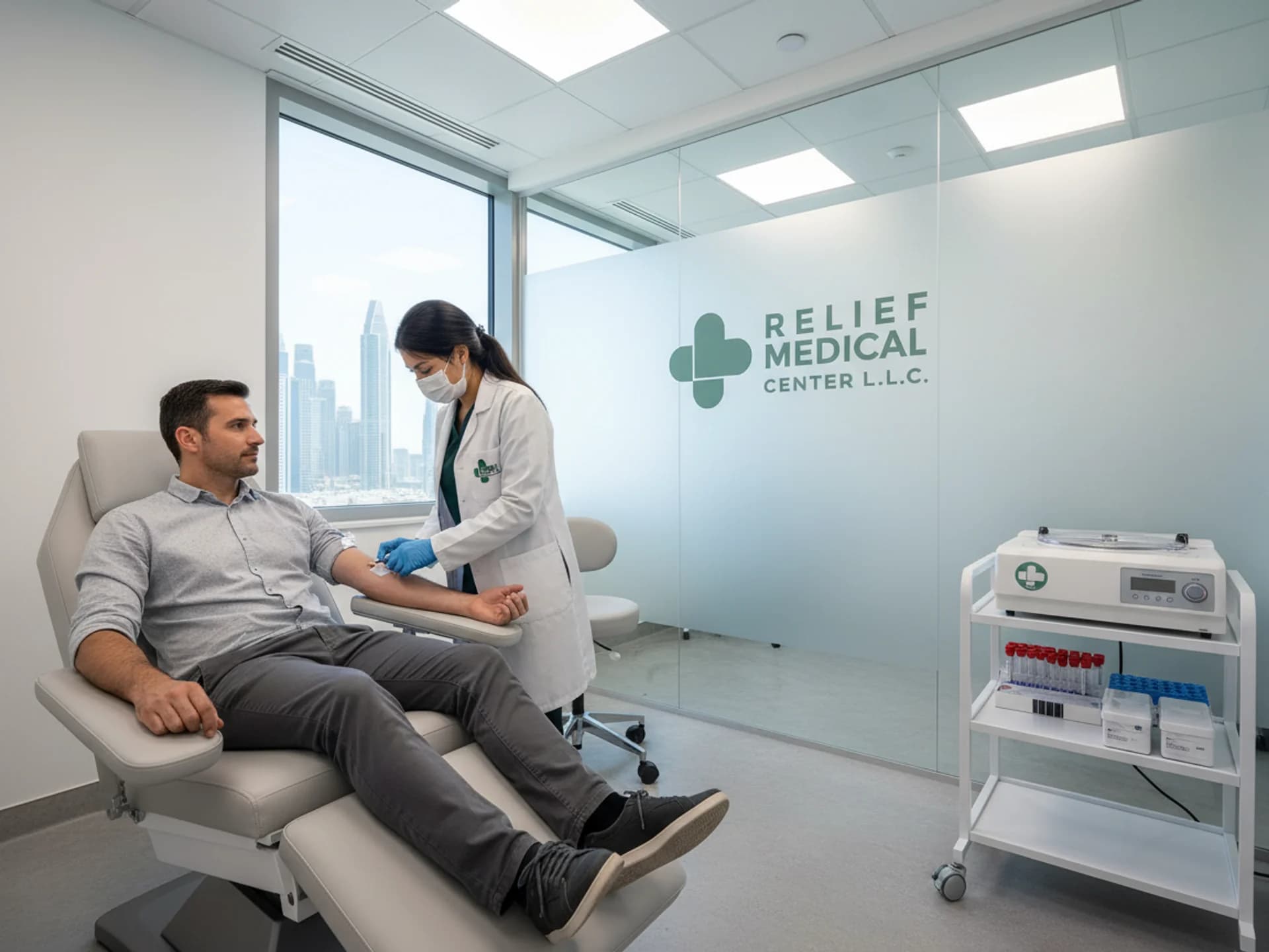  
الفحص الفيروسي الضخم - Healthcare service image