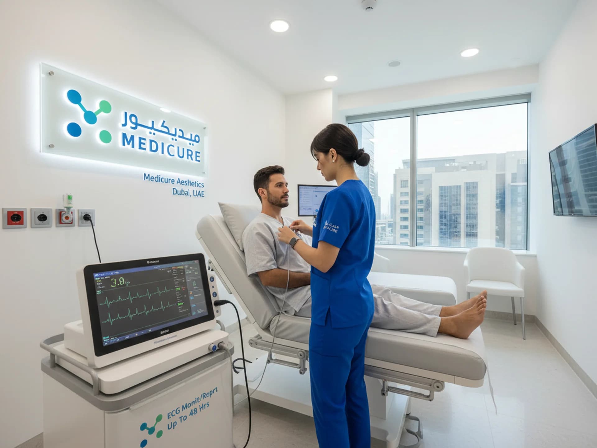  
مراقبة/تقرير تخطيط القلب لمدة تصل إلى 48 ساعة - Healthcare service image