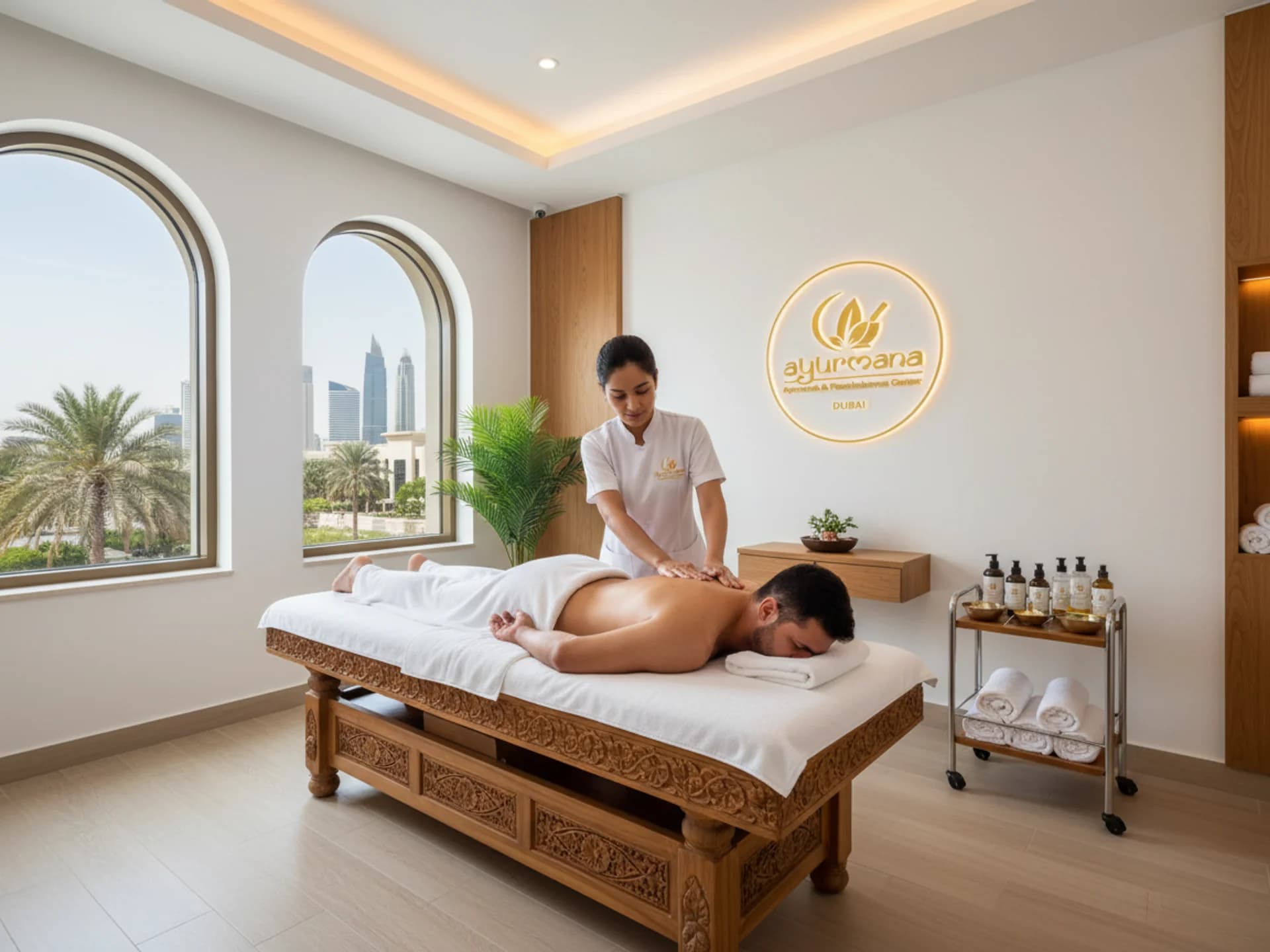 Dr. Sumy Ashok Kumar 
Local Abhyangam (30 mins) - Professional healthcare practitioner